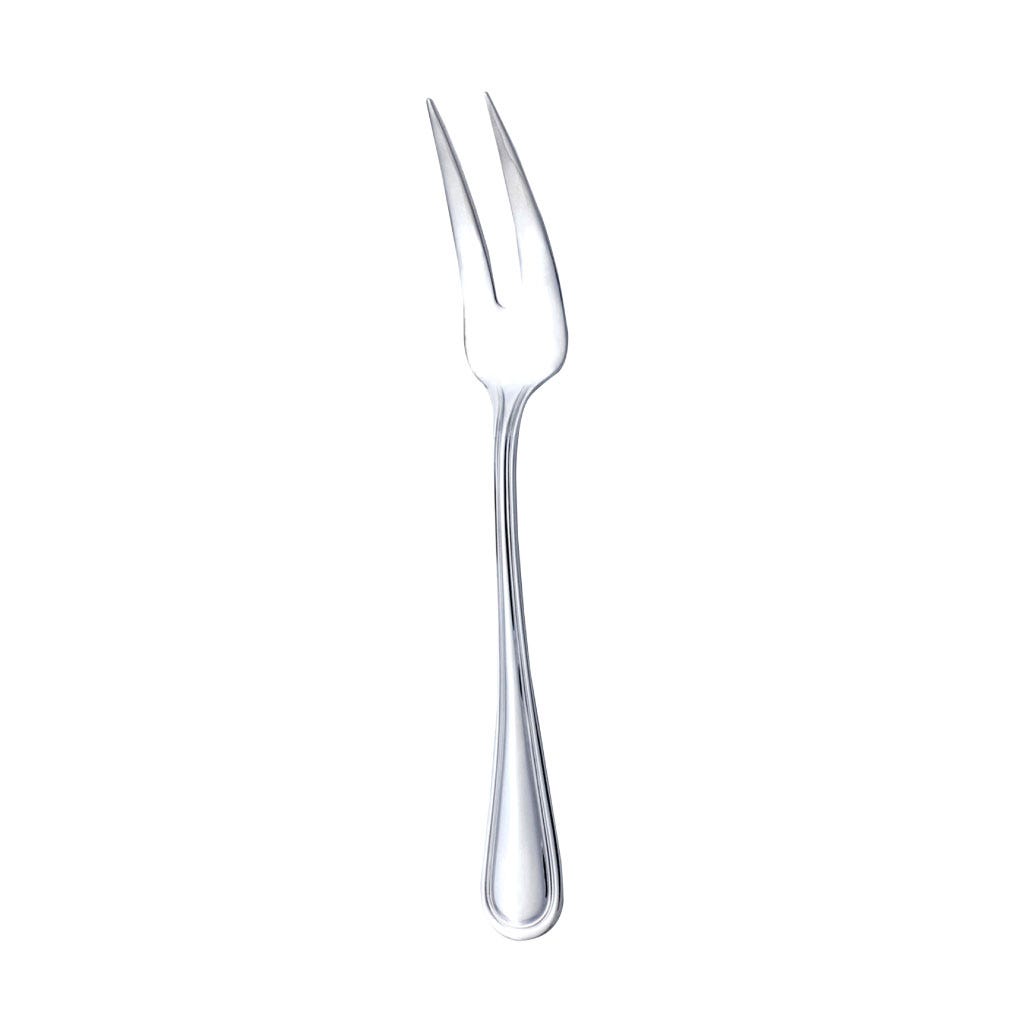 Tenedor para servir plateada con dos puntas