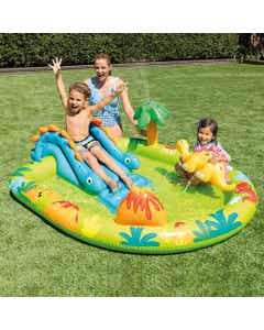 Centro De Juegos Dino Con Piscina Intex