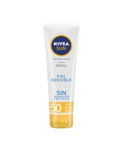 Nivea Sun Protector Solar Facial Para Piel Sensible 50Ml