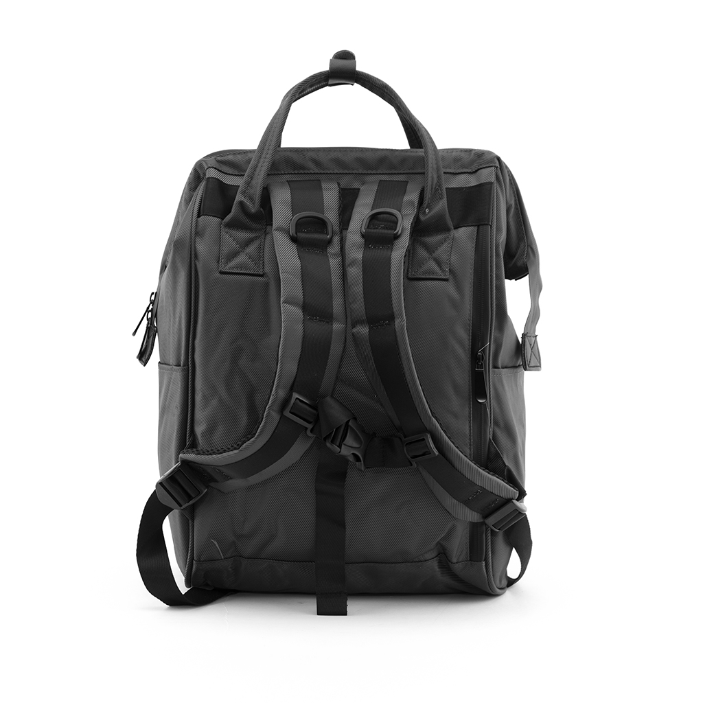 Pañalera Para Bebé Gris Botones Negros
