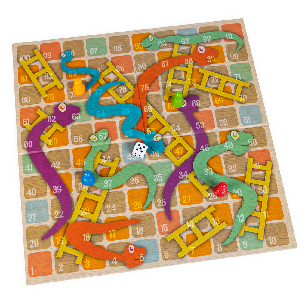 Juego de mesa de serpientes y escaleras