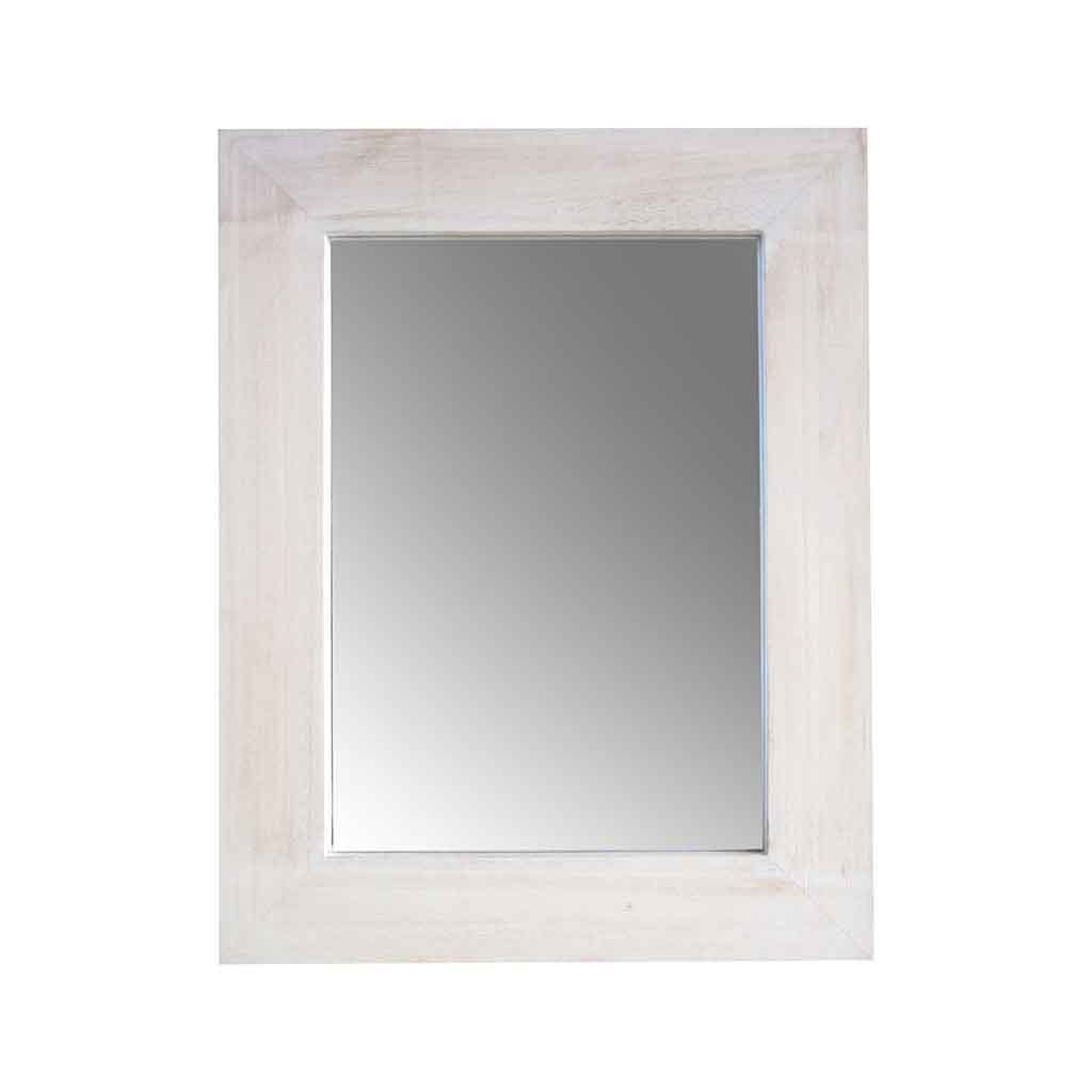 Espejo Cuadrado Con Bordes De Madera 72x92x3cm