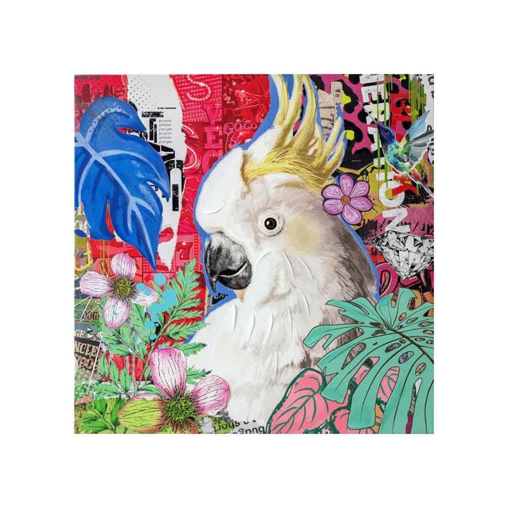 Cuadro Canvas Ave 80x3.5x80cm