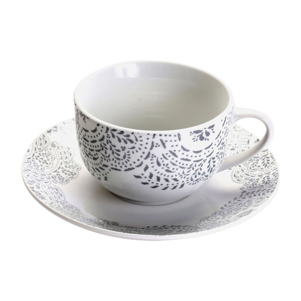 Plato Con Taza Estampados 220Ml