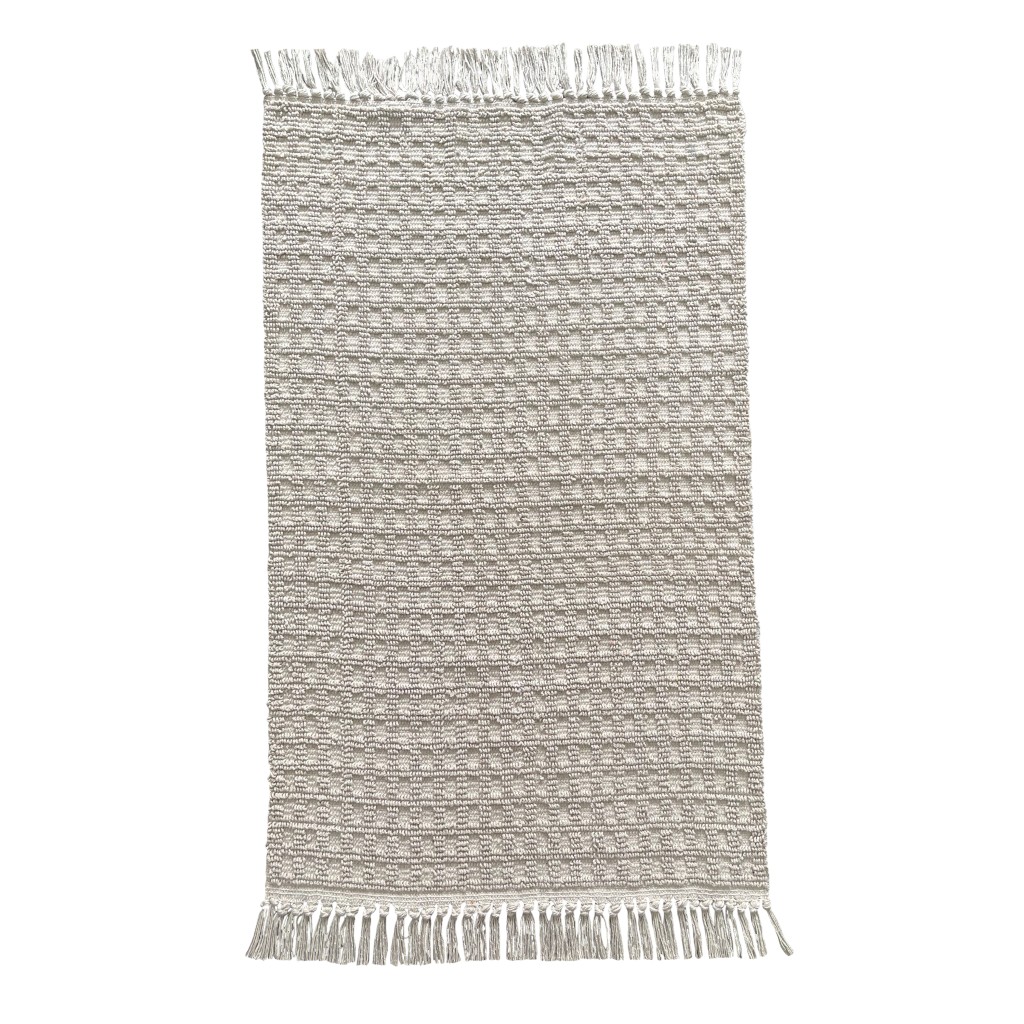 Alfombra Blanco Hueso 60X90Cm