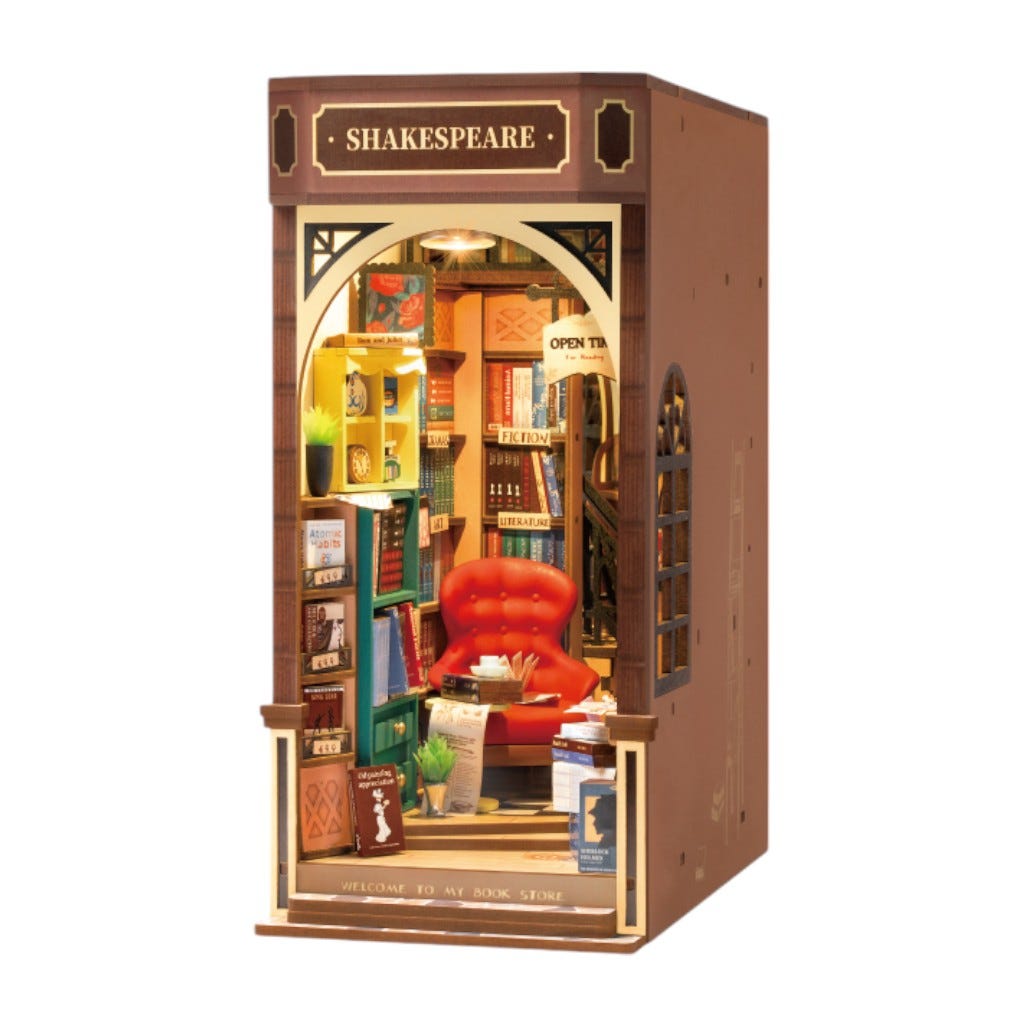 Librer&iacute;a Shakespeare En Miniatura Robotime