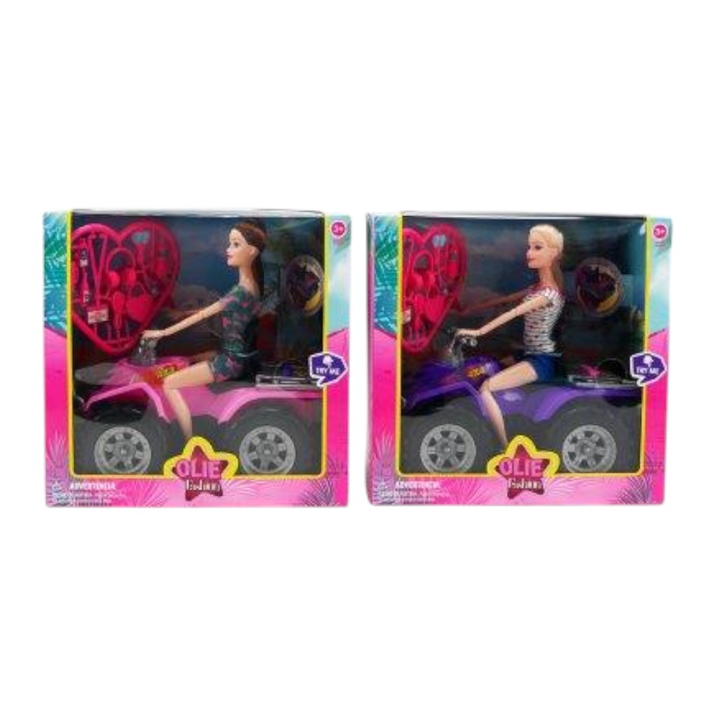 Muñecas 11.5" Con Bicicleta Surtidos