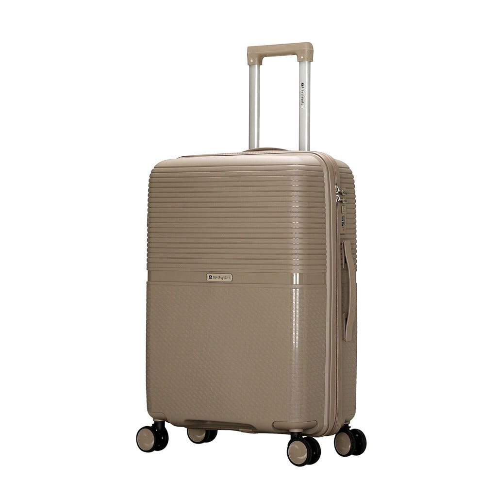 Maleta De Viaje Color Champán Claro 28"