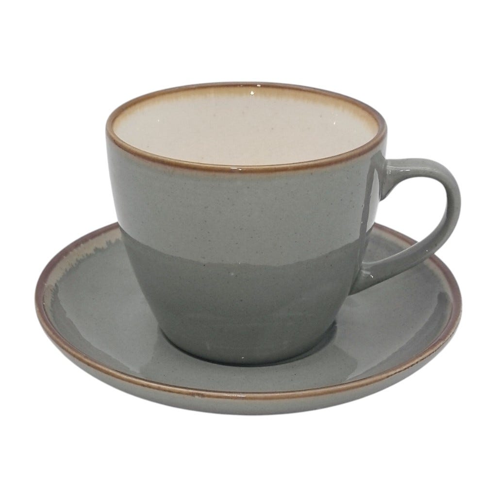 Set De Platos Con Tazas De 4 Pzs 7oz