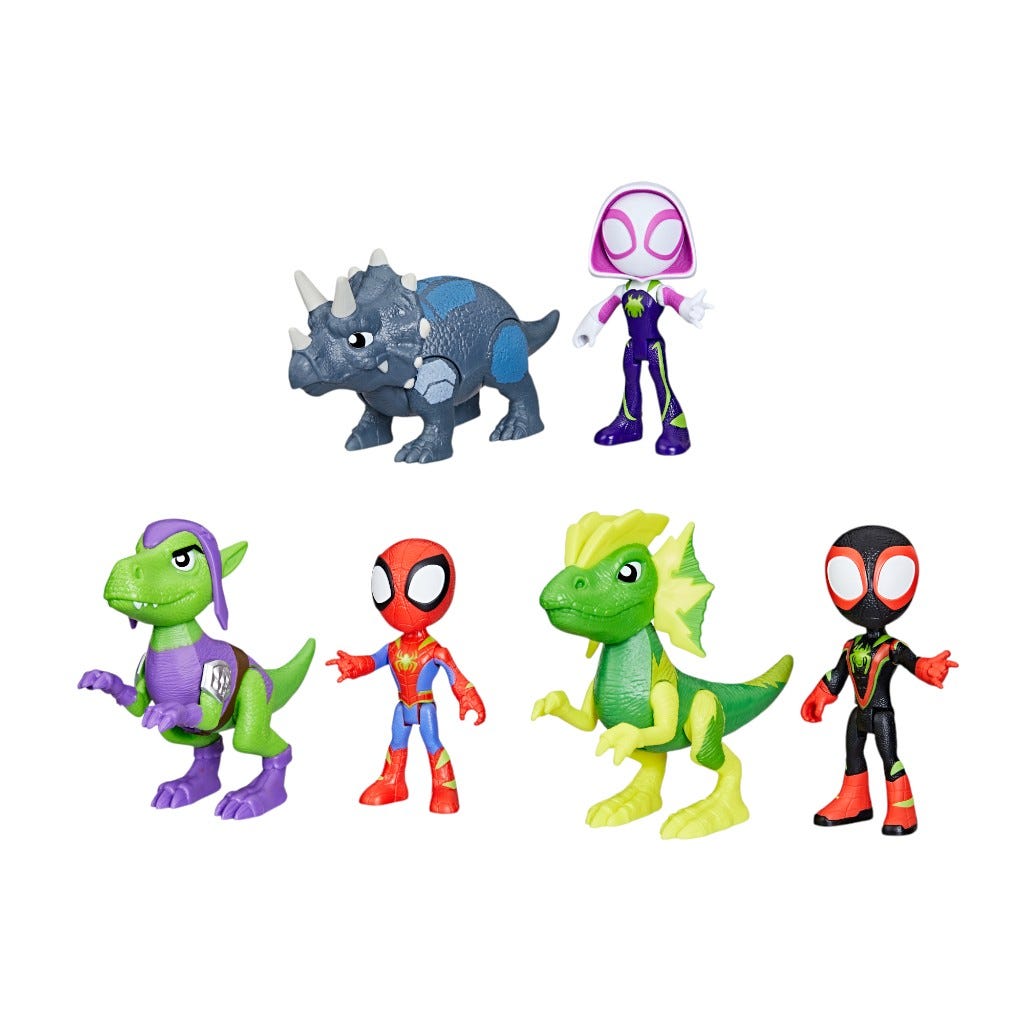 Figura De Juguete Spideyhero Dino Villain