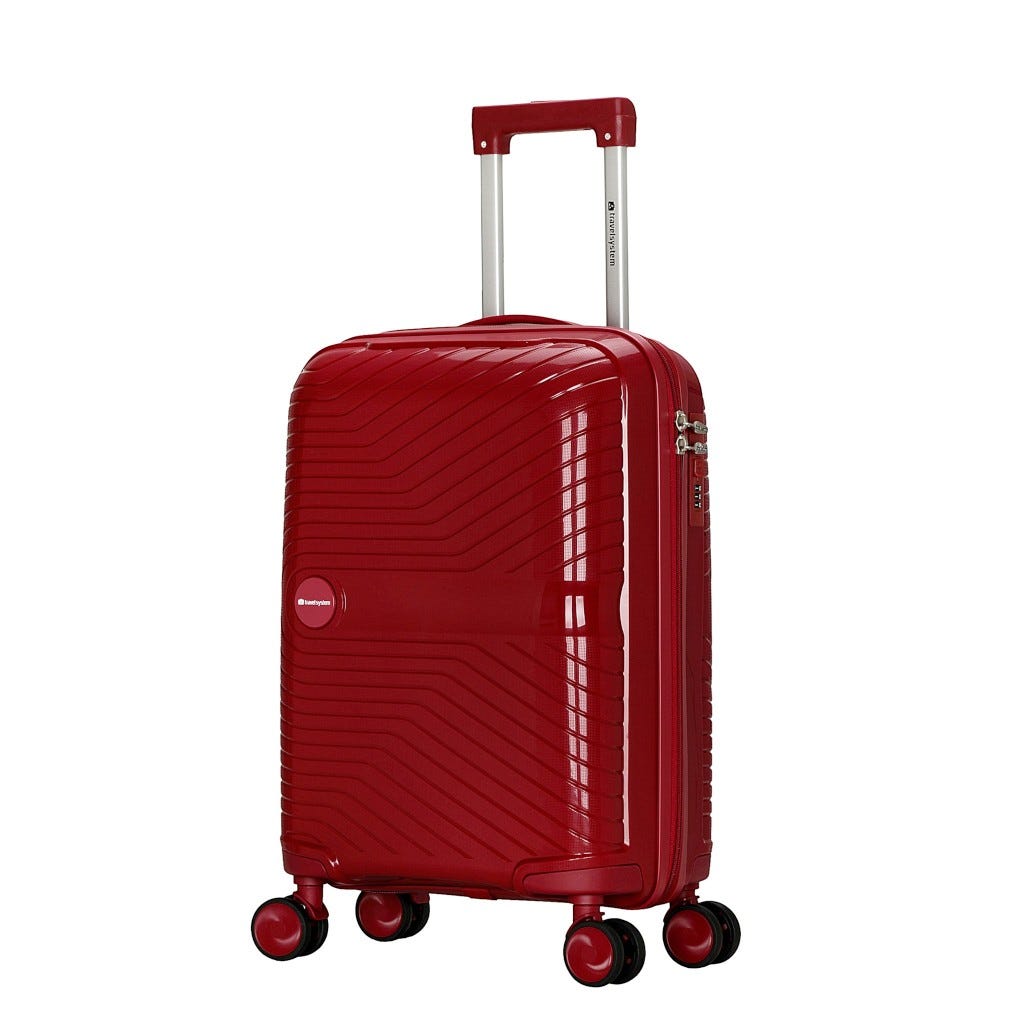 Maleta De Viaje Roja Oscura 20"