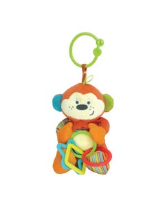 Winfun - Mono Sonajero De Peluche Con Aros