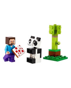 Bloques Lego Minecraft Steve Y Panda Bebé