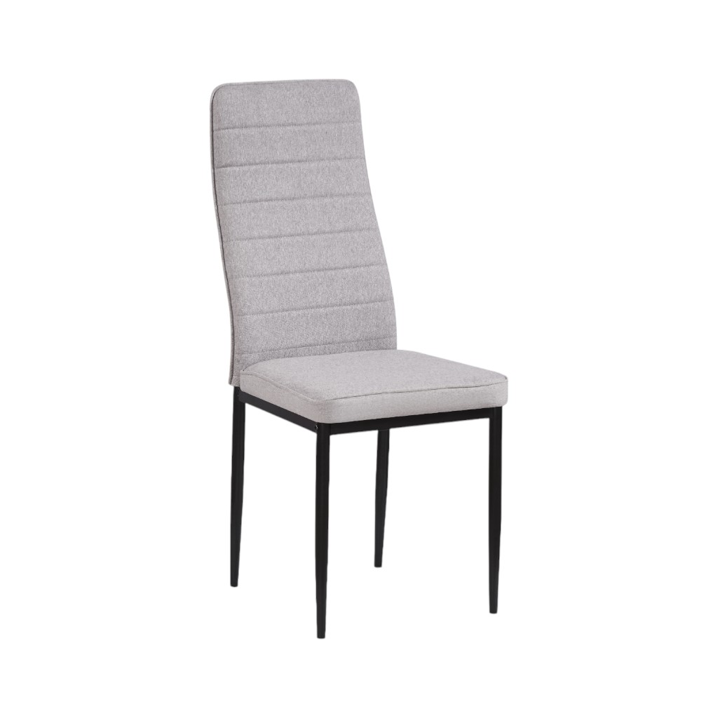 Silla De Comedor Nerita Gris Claro 40x40x96cm
