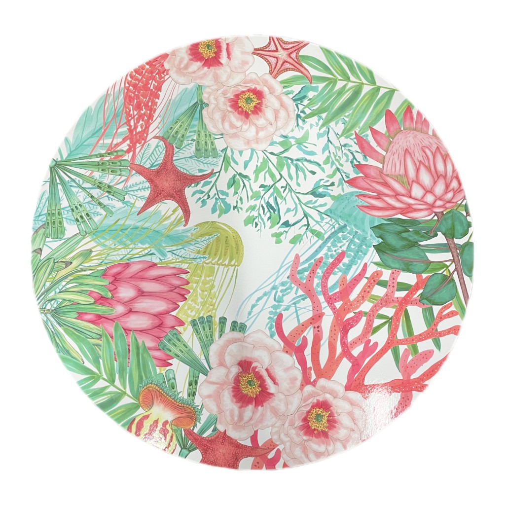 Individual Estampado De Arrecife Coral 38Cm