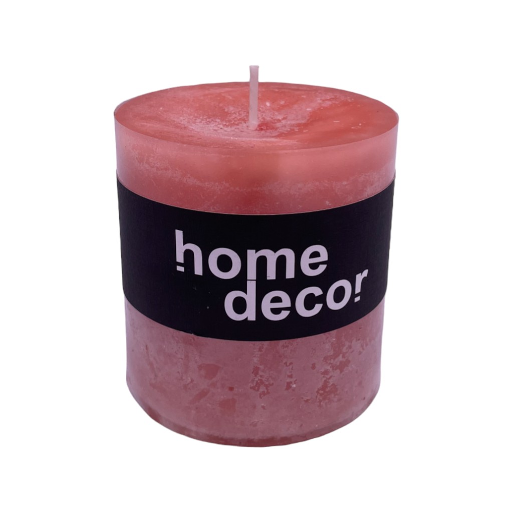 Vela Decorativa Naranja 7X7.5Cm