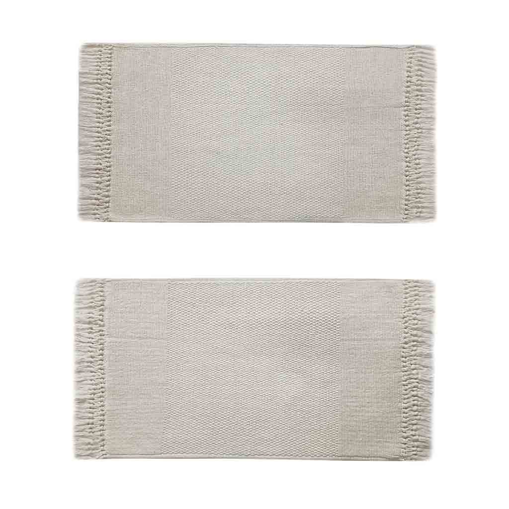 Alfombra De Baño Blanco 50x80cm
