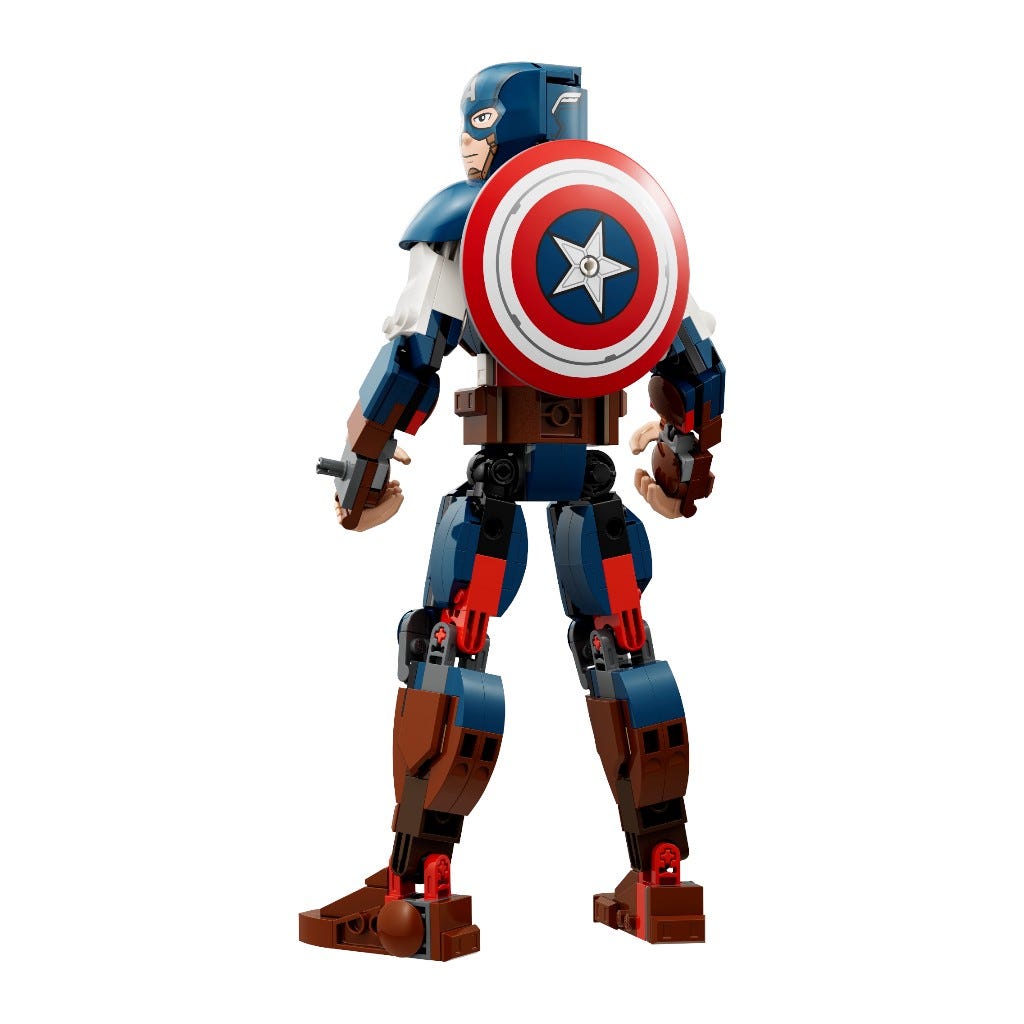 Bloques Lego Construction Figura De Capitan America