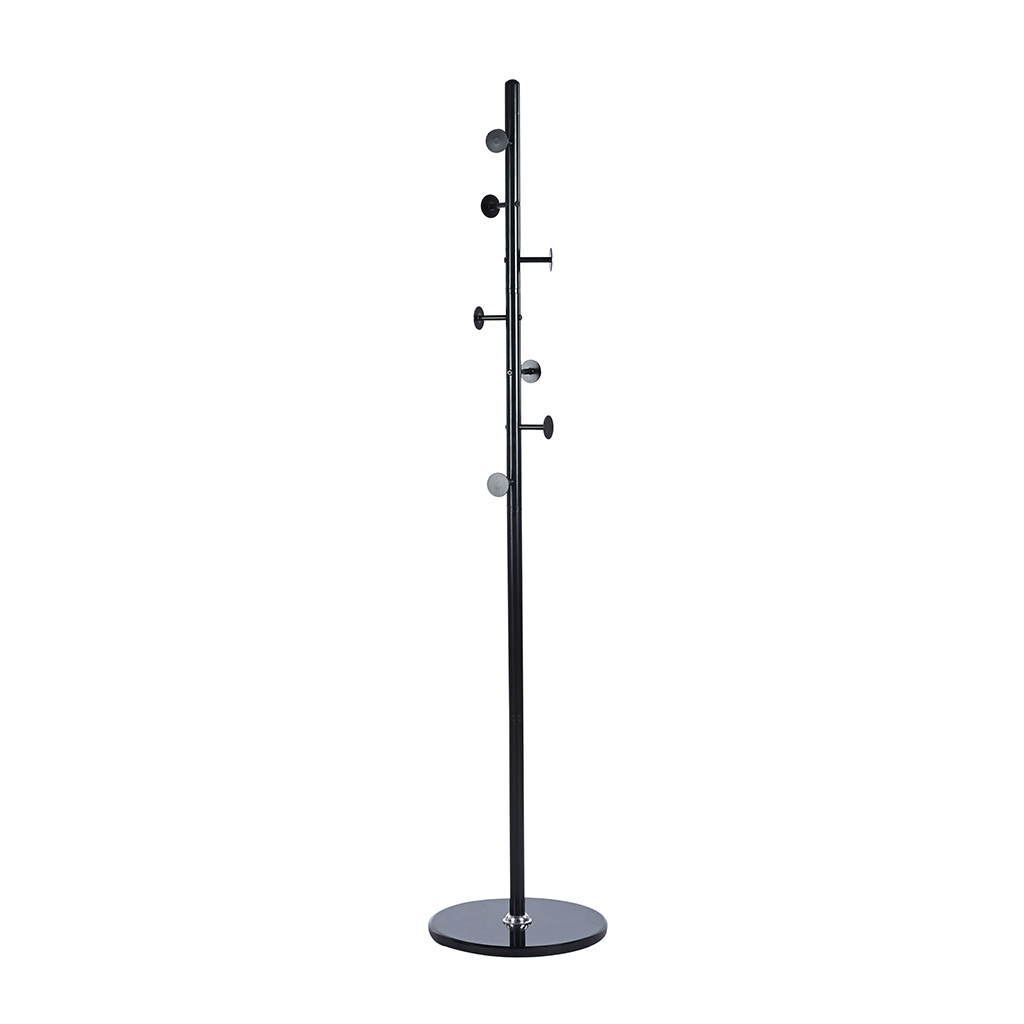Perchero Negro 37X37X175Cm