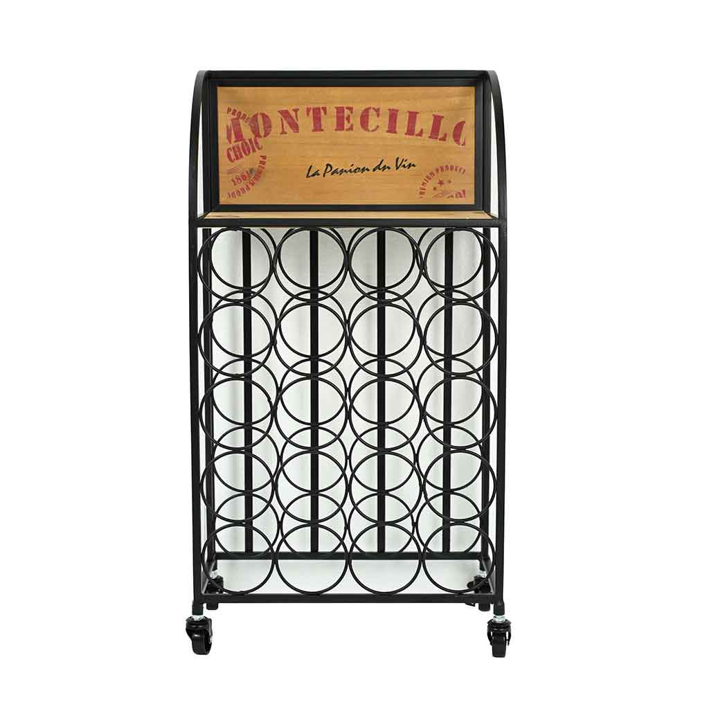 Bar De Vinos Decorativo 37x21x72.5cm
