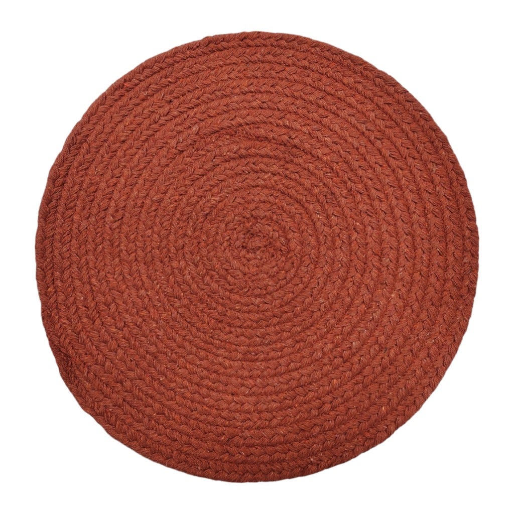 Individual Redondo Rojo 38x38cm