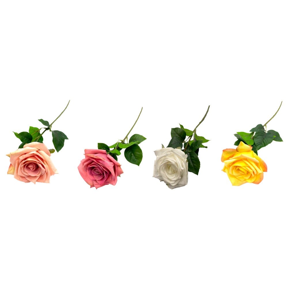 Rosa Artificial Colores Surtidos 61Cm