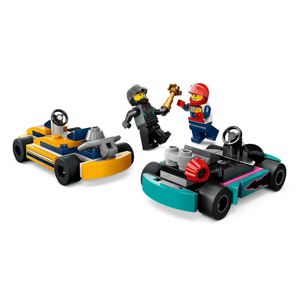 Bloques Lego Go Karts Pilotos De Carreras