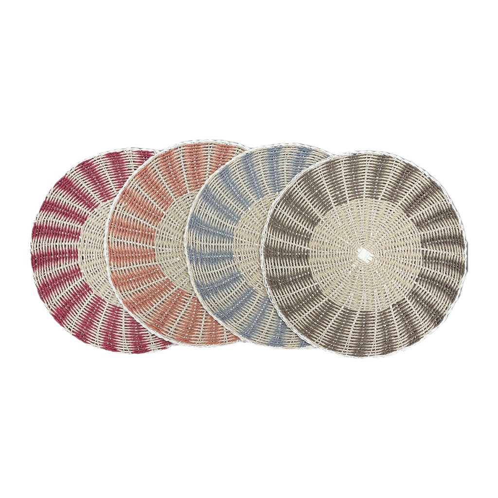 Individual Redondo Con Colores Surtidos 38Cm