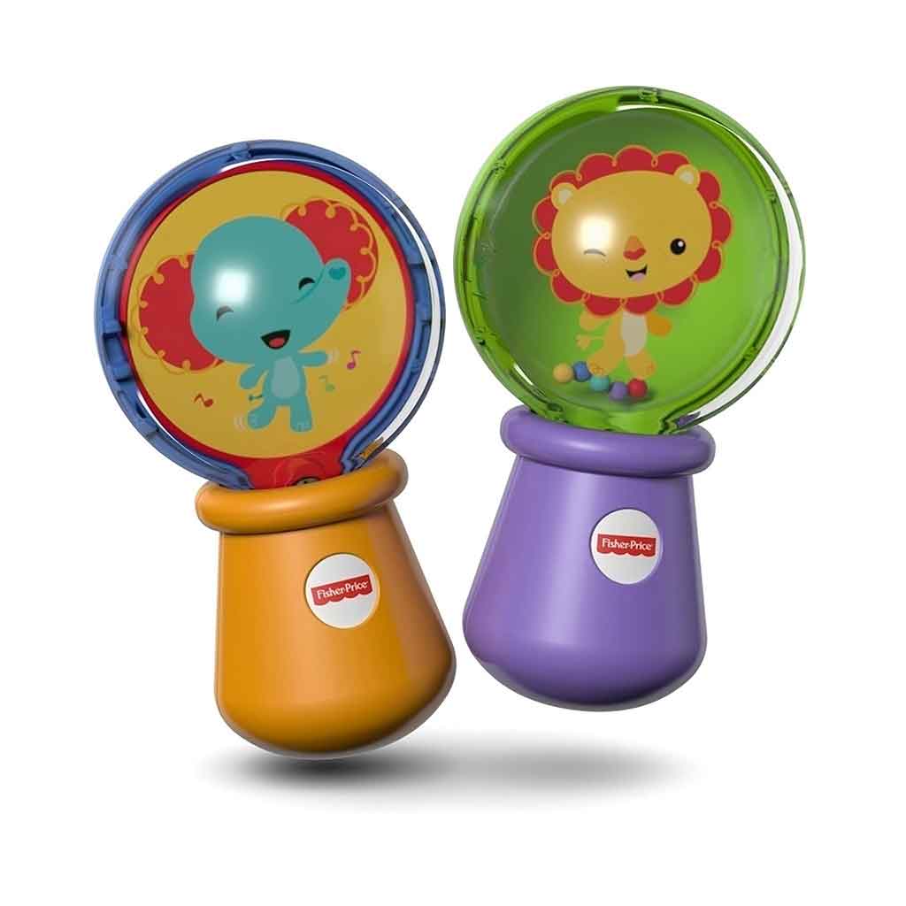 2 Maracas De Animalitos Fisher Price