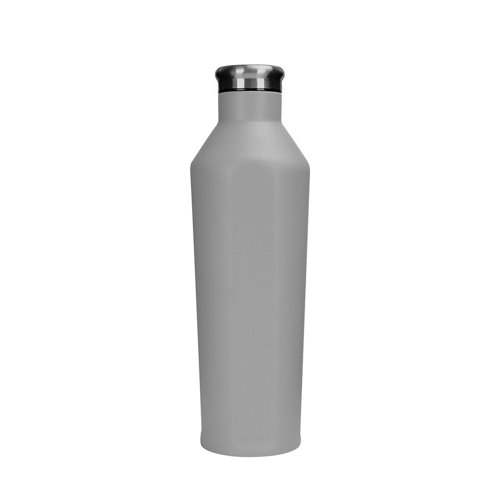 Botella de agua gris de acero 750ML 