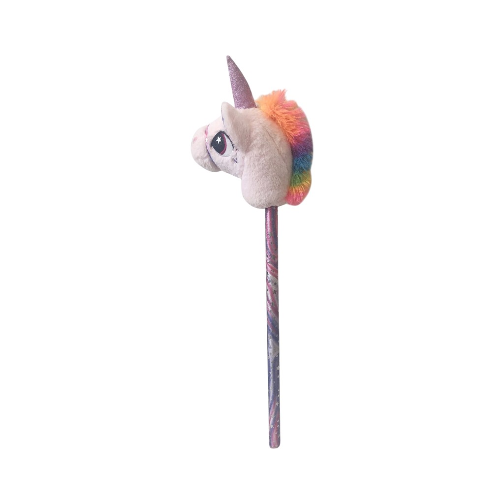 Unicornio Rosa De Palo Con Sonido 75Cm