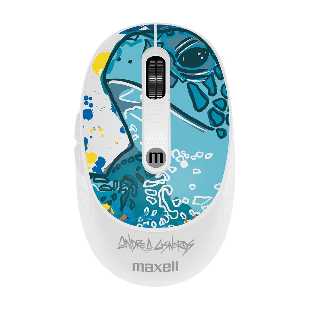 Mouse Inalámbrico Maxell Edición Especial Diseño Wild Estampado De Tortuga