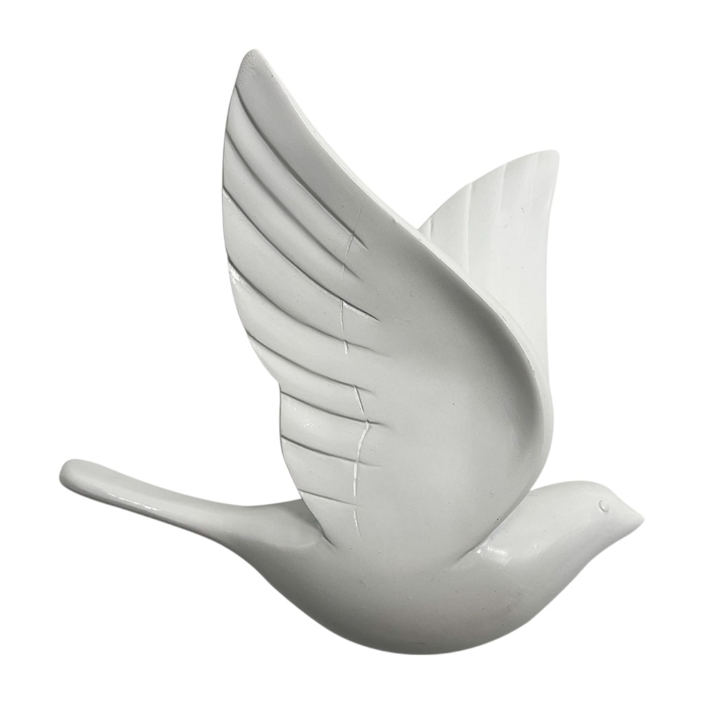 Figura Decorativa De Paloma 16x6x15cm