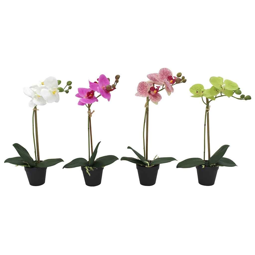 Flores artificiales de phalaenopsis en maceta surtidos 35CM