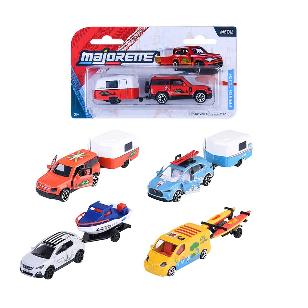 Coches Con Remolque Con Toque Francés Surtido Majorette