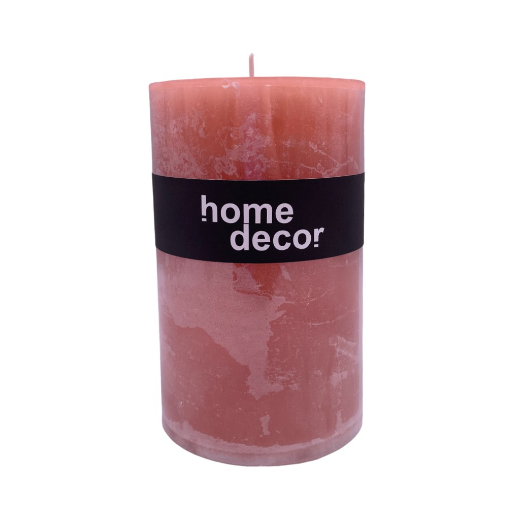 Vela Decorativa Naranja 9X15Cm