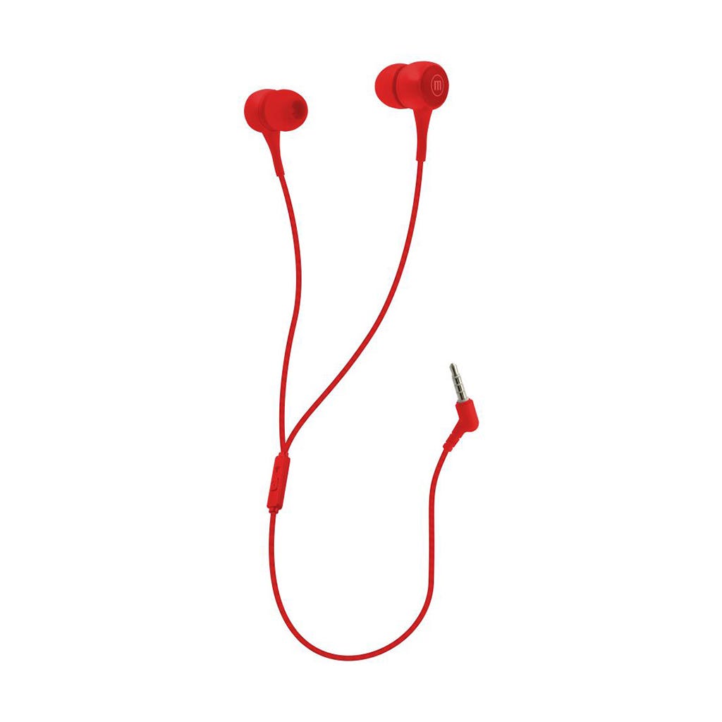 Audifonos Con Micrófono Rojo Pop Maxell