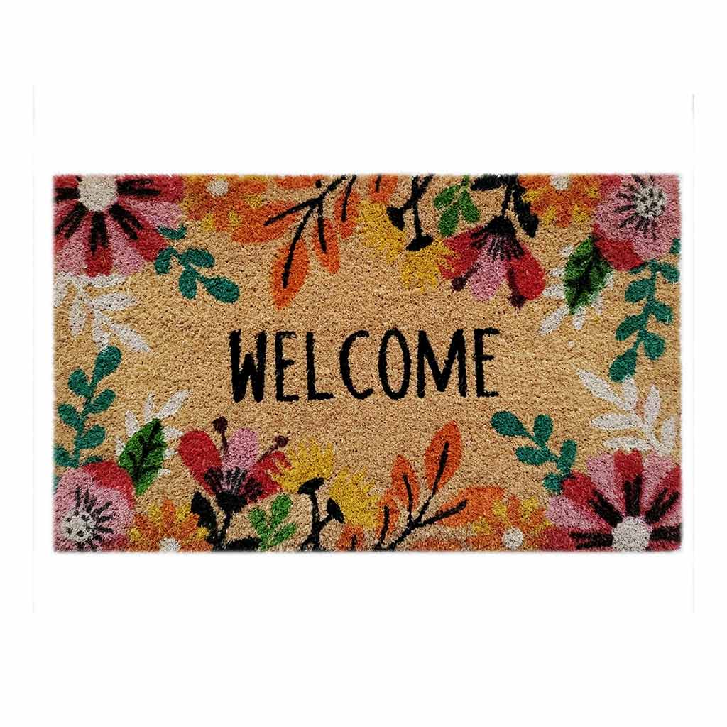 Alfombra Floral 75X45X1.5Cm