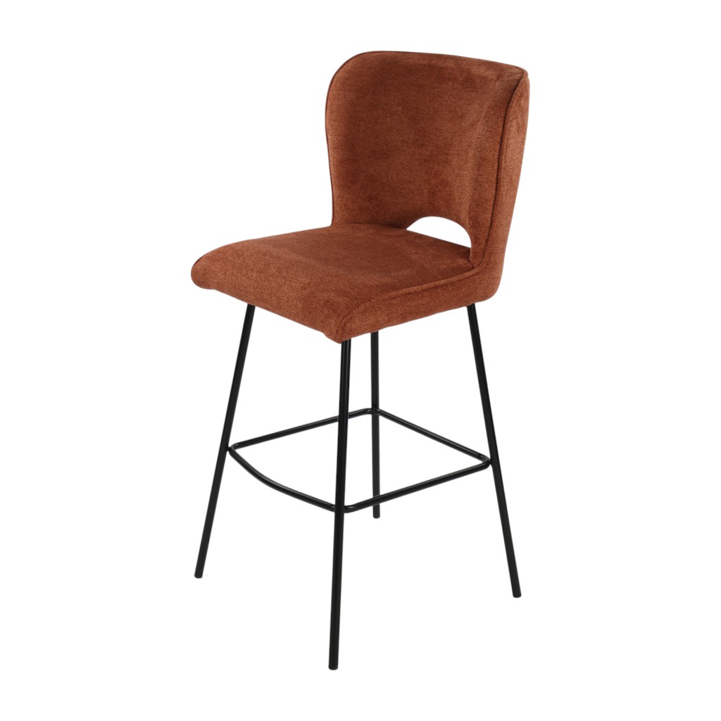 Silla De Bar Adeila 53X57.5X108Cm Terracota