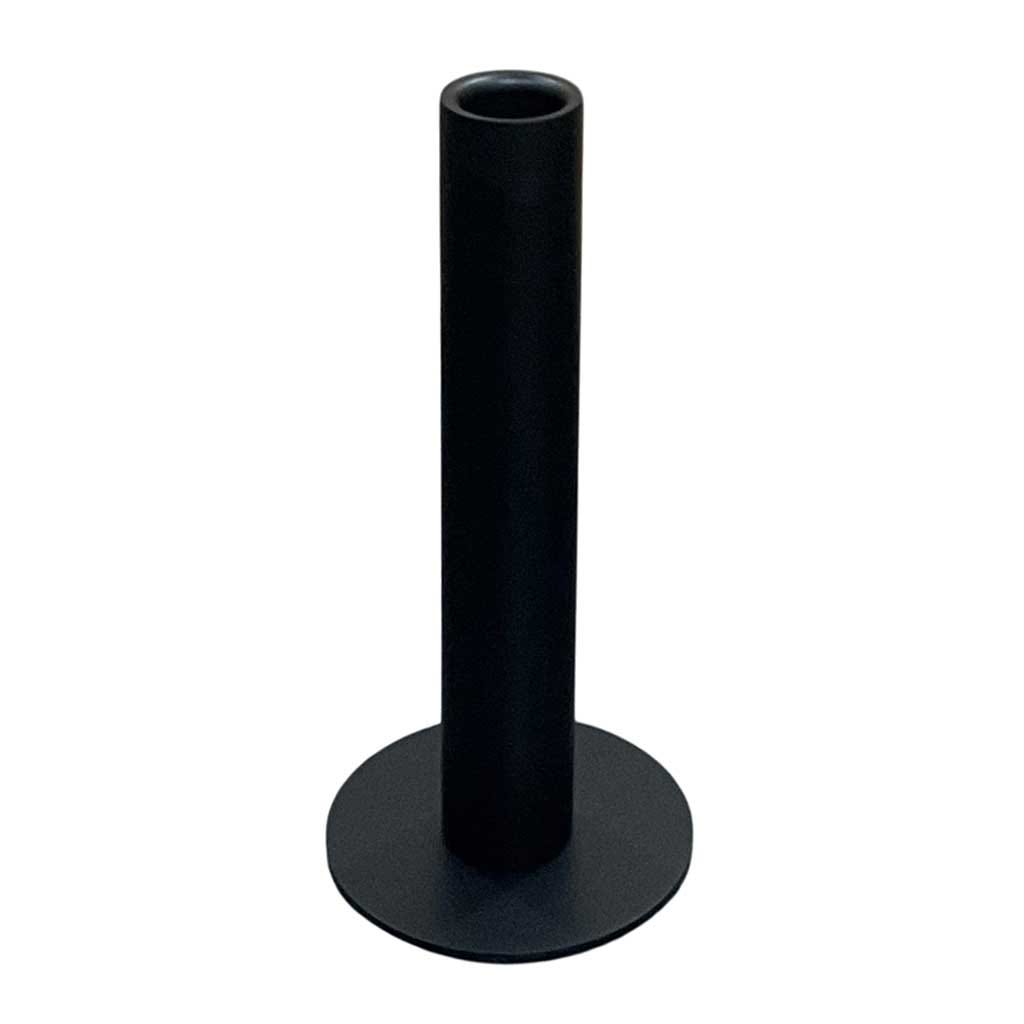 Candelabro Alargado Negro 9x9x19cm