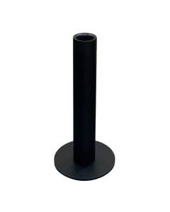 Candelabro Alargado Negro 9x9x19cm