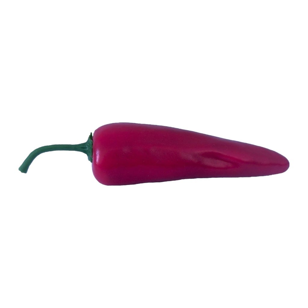 Chile Rojo Decorativo 16x4cm