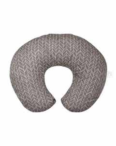 Almohada De Lactancia Estampado Rayas Chevron Gris Boppy