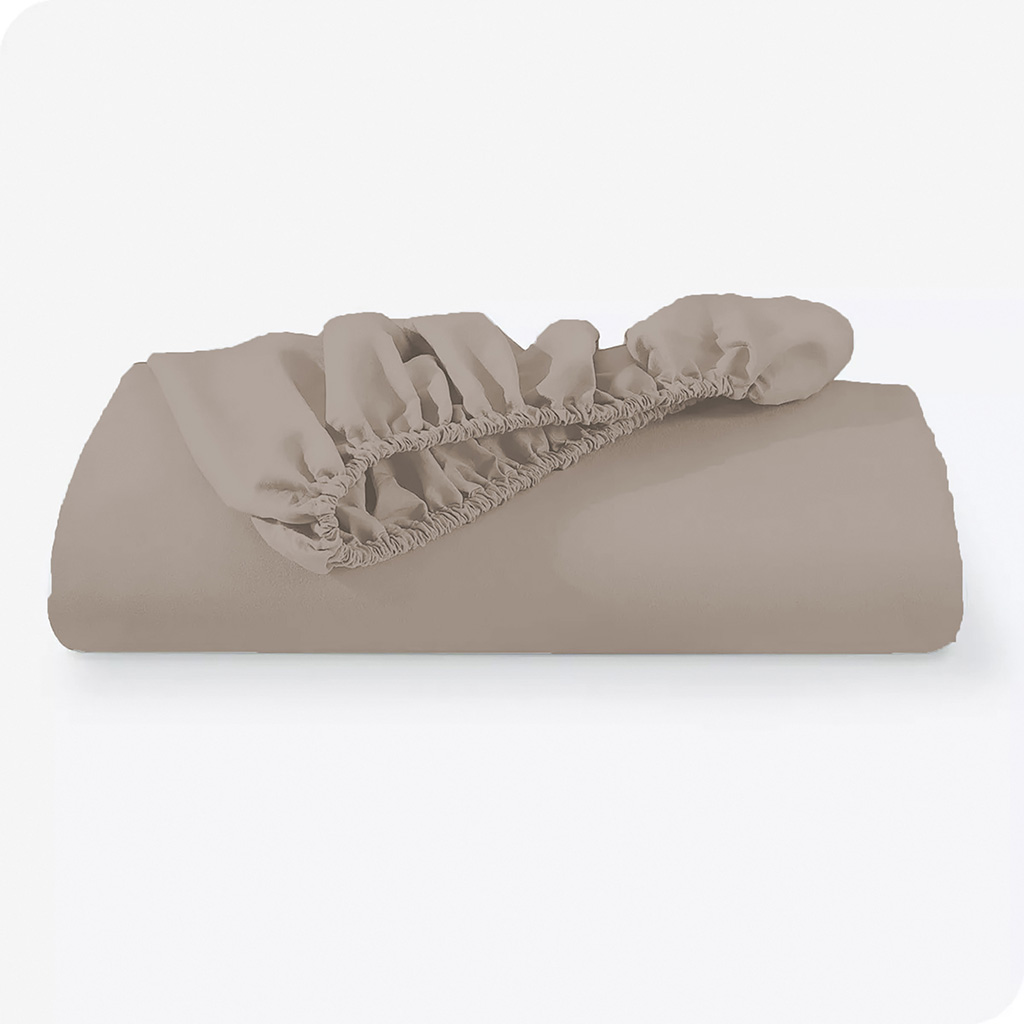 Sábana Bajera Twin Beige 99X199+30Cm
