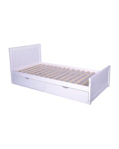 Base De Cama Individual Liara Blanca 196X105X82Cm