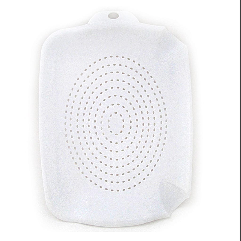 COLADOR BLANCO 38X27.5X3.5CM