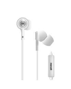 Auriculares Stereo Con Micrófono Blanco Maxell