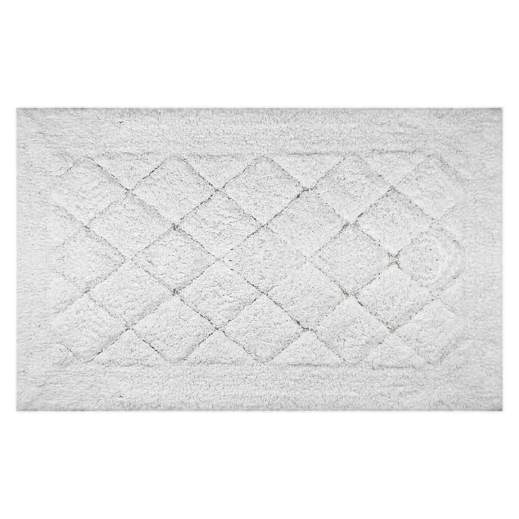 Alfombra De Baño Blanco Con Detalles 50X80Cm