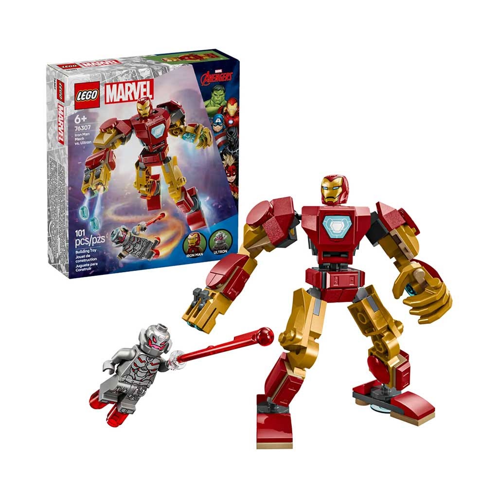 Bloques Lego Armadura Robótica Iron Man Vs. Ultrón 101Pzs