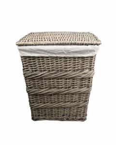 Cesta De Willow Para Ropa Con Tapa 45x33x56cm